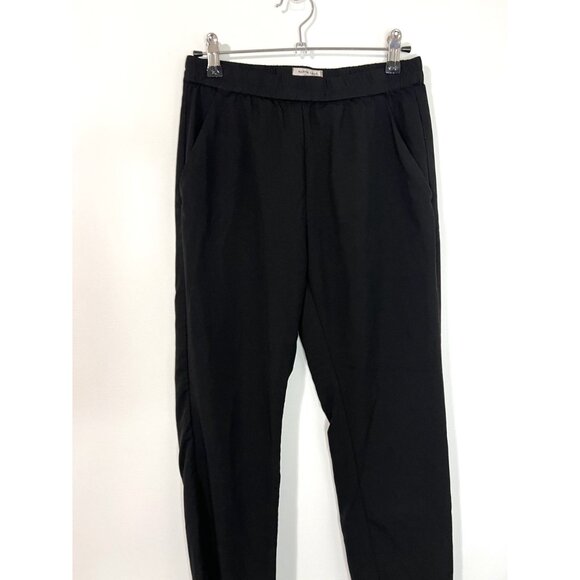 Marine Layer Re-Spun Black Side Pocket Elastic Waist Tapered Pants Size XS - Picture 3 of 9